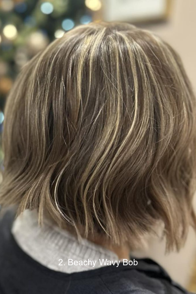 2. Beachy Wavy Bob