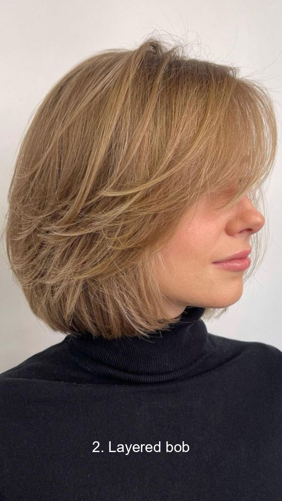 2. Layered bob