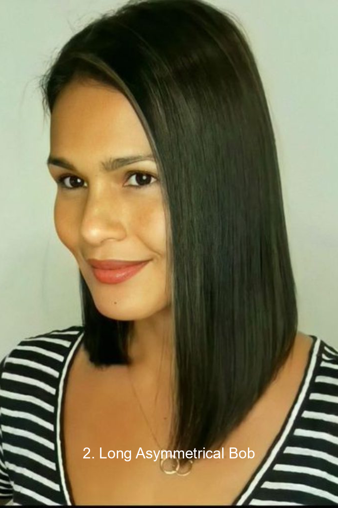 2. Long Asymmetrical Bob