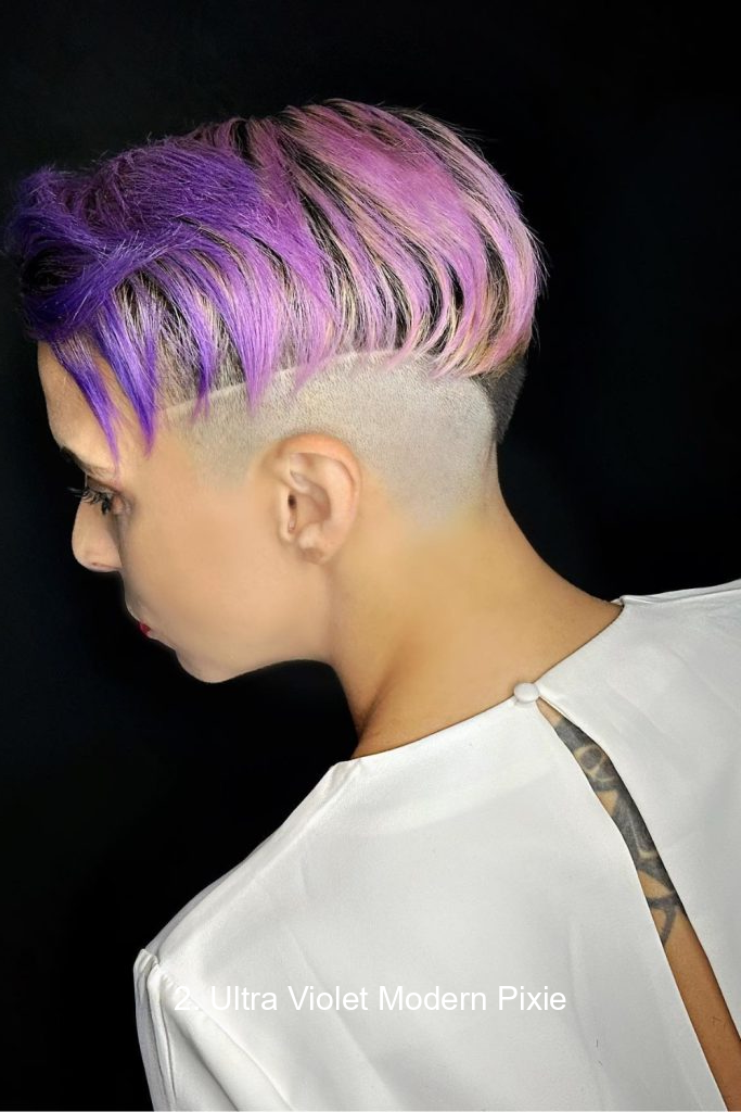 2. Ultra Violet Modern Pixie