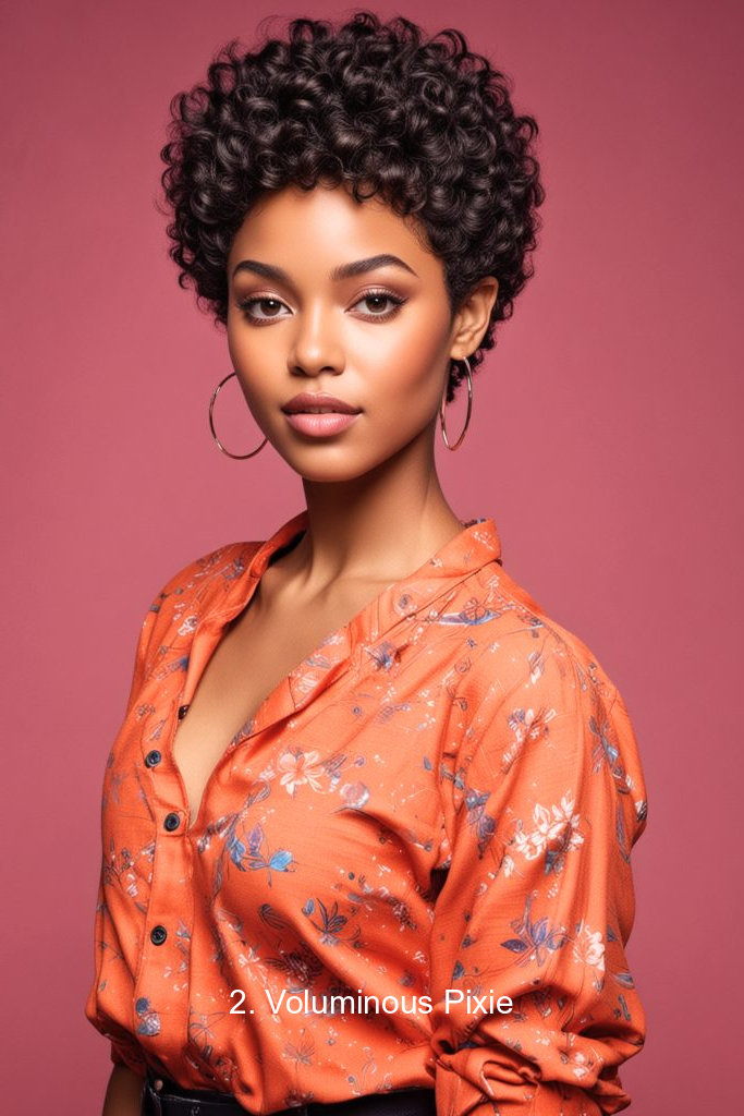 2. Voluminous Pixie