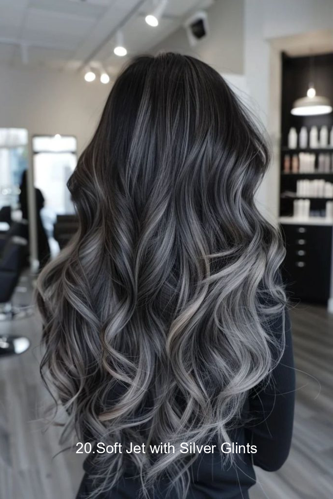 20.Soft Jet with Silver Glints