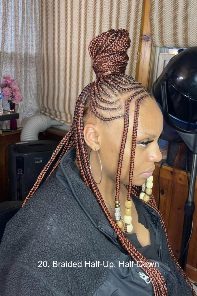 20. Braided Half-Up, Half-Down