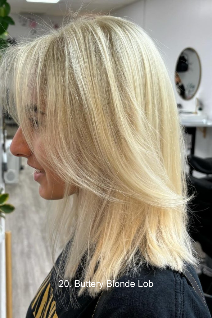 20. Buttery Blonde Lob