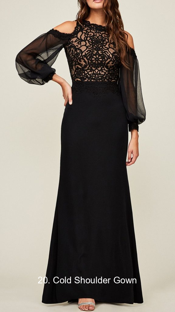 20. Cold Shoulder Gown