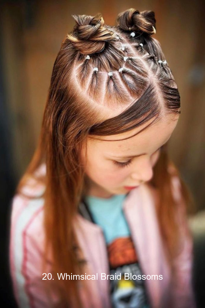 20. Whimsical Braid Blossoms