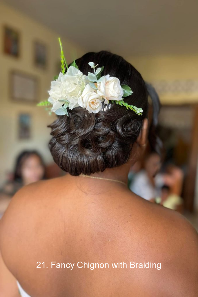 21. Fancy Chignon with Braiding