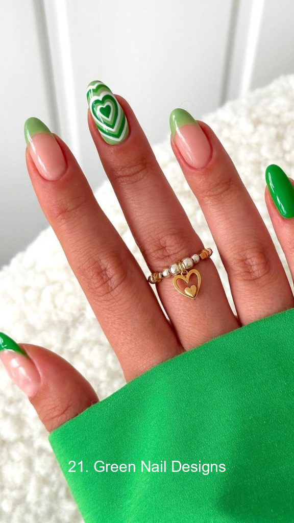 21. Green Nail Designs