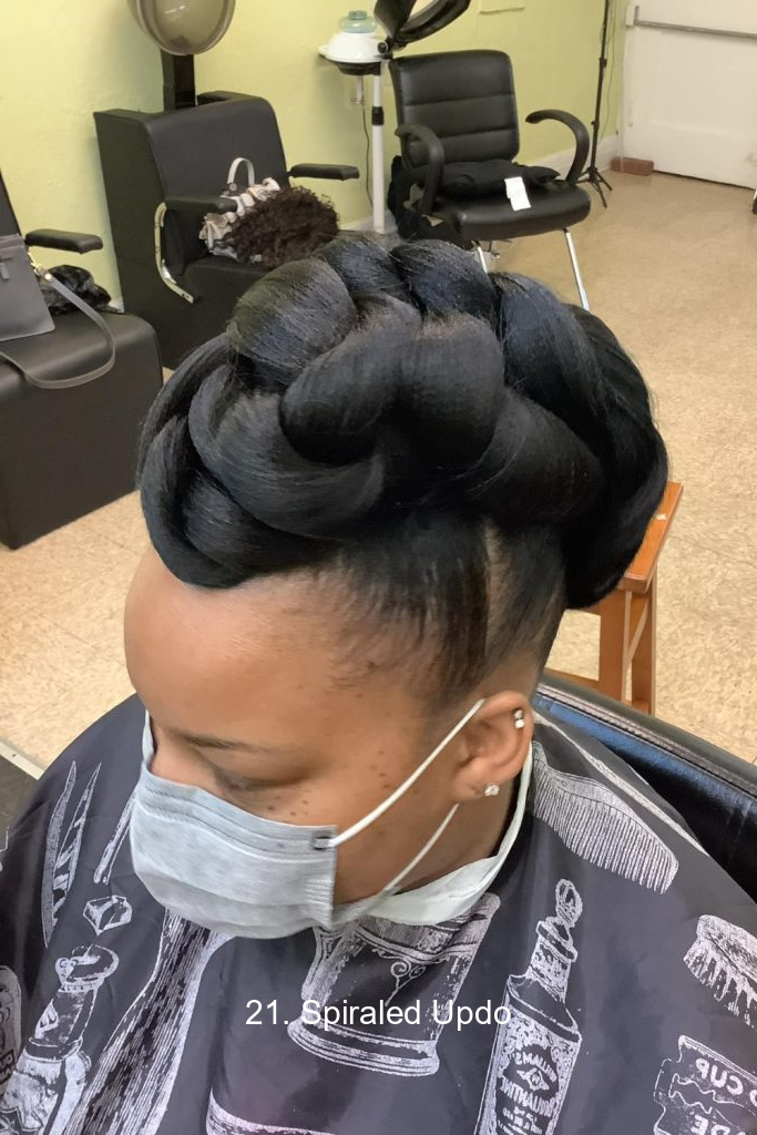 21. Spiraled Updo