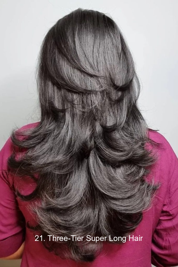 21. Three-Tier Super Long Hair