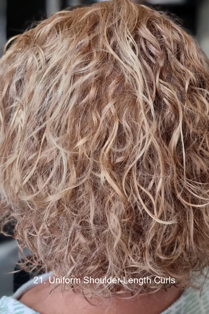 21. Uniform Shoulder-Length Curls