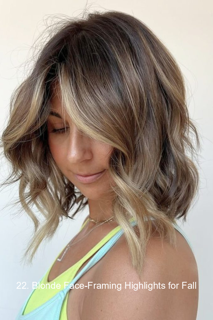 22. Blonde Face-Framing Highlights for Fall