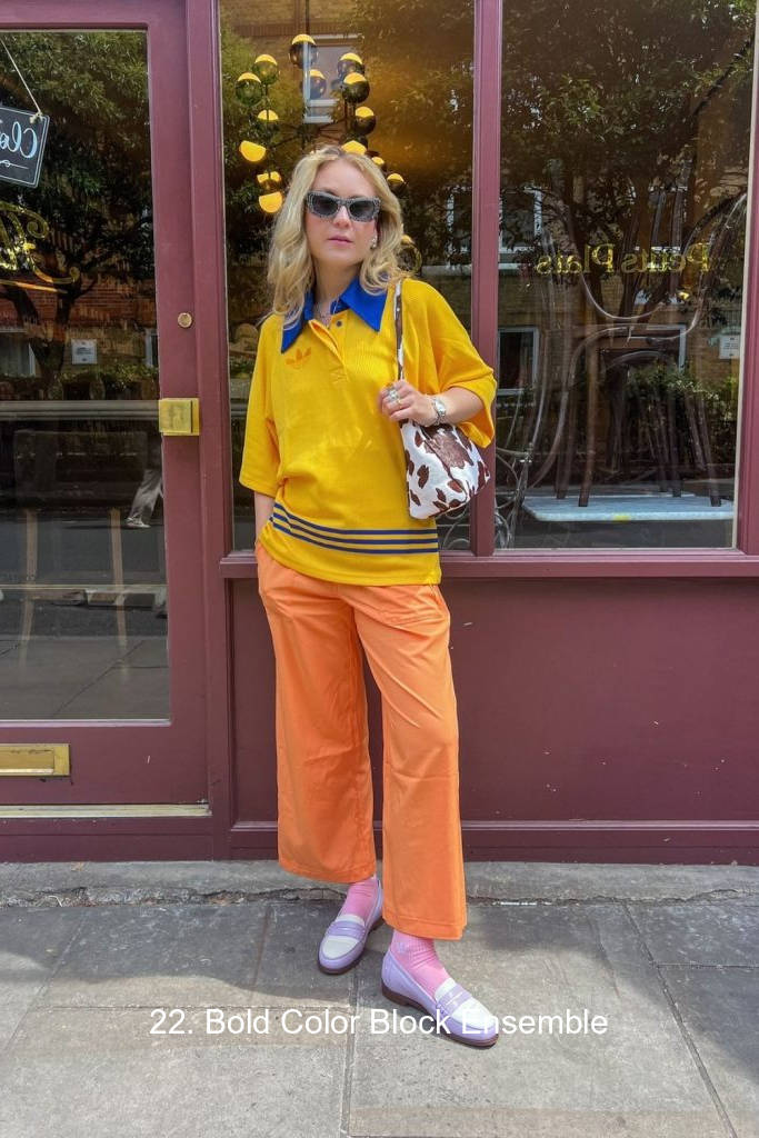 22. Bold Color Block Ensemble