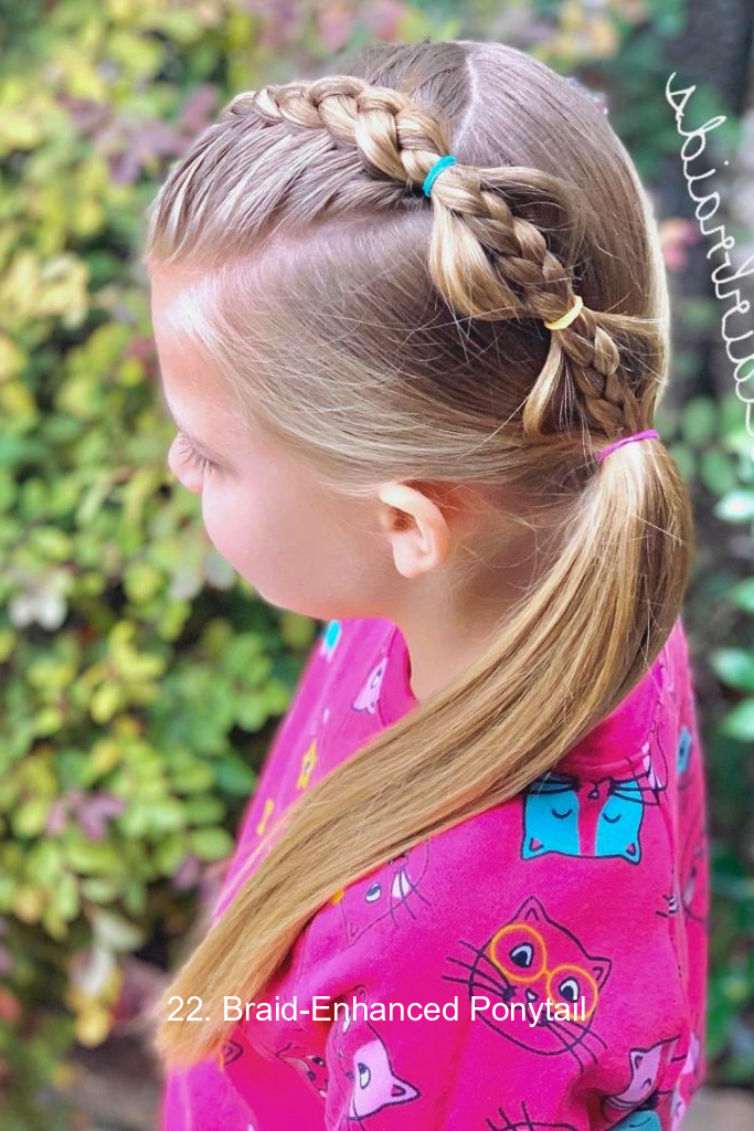 22. Braid-Enhanced Ponytail