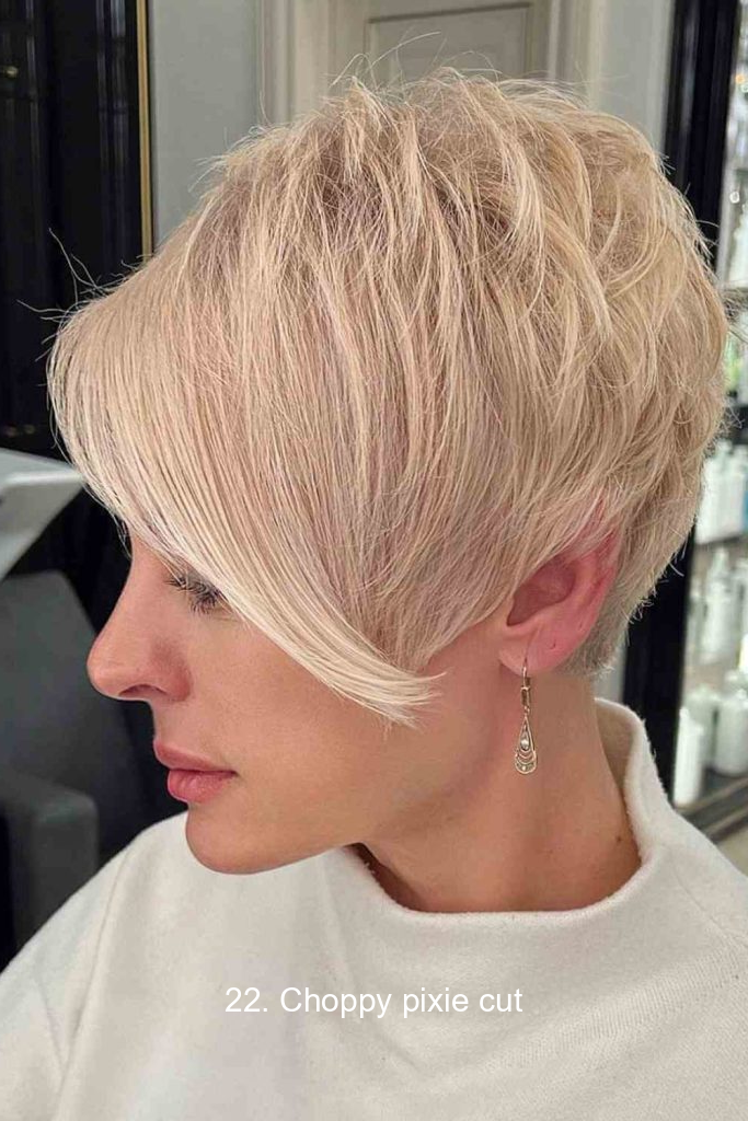 22. Choppy pixie cut
