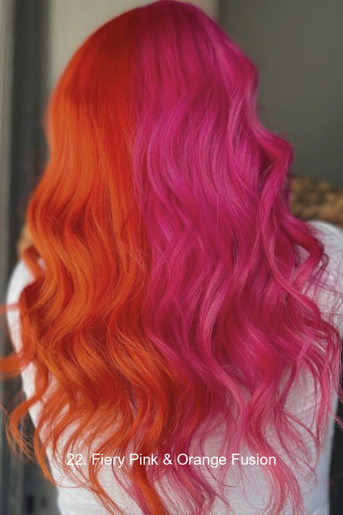 22. Fiery Pink & Orange Fusion