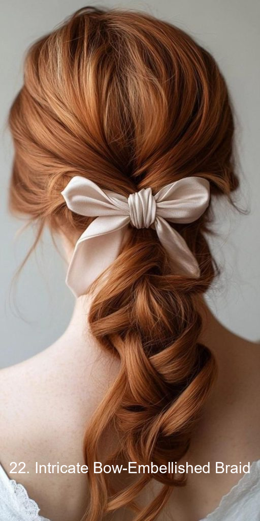 22. Intricate Bow-Embellished Braid