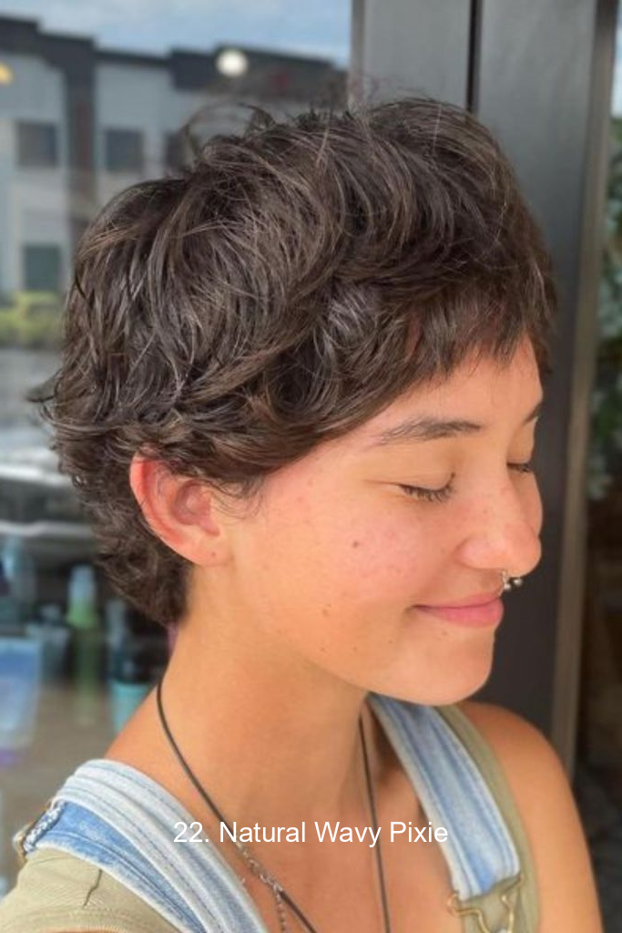 22. Natural Wavy Pixie