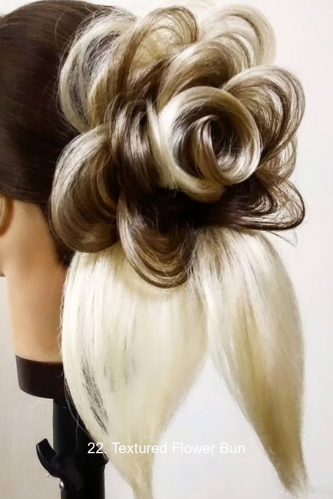 22. Textured Flower Bun