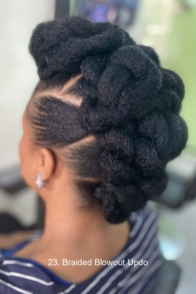 23. Braided Blowout Updo