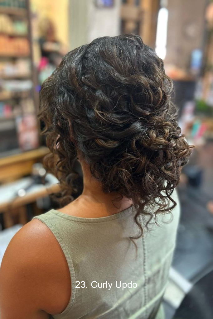 23. Curly Updo