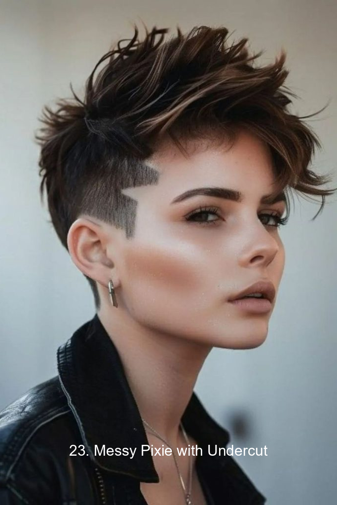 23. Messy Pixie with Undercut