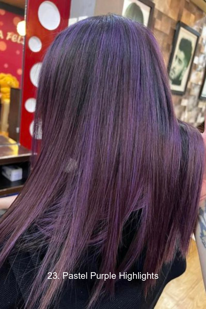 23. Pastel Purple Highlights