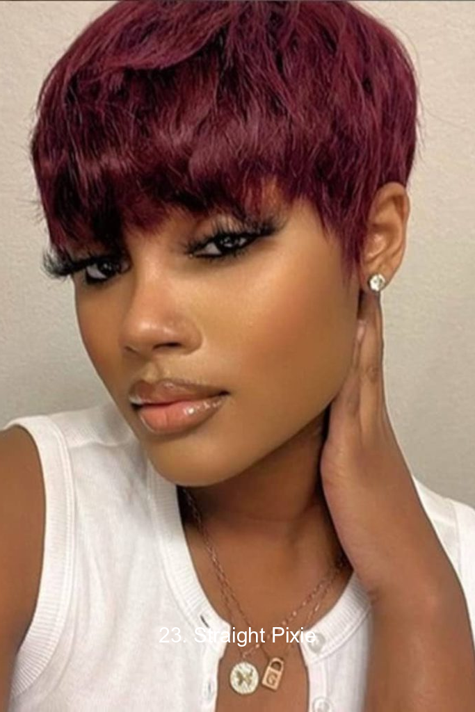 23. Straight Pixie