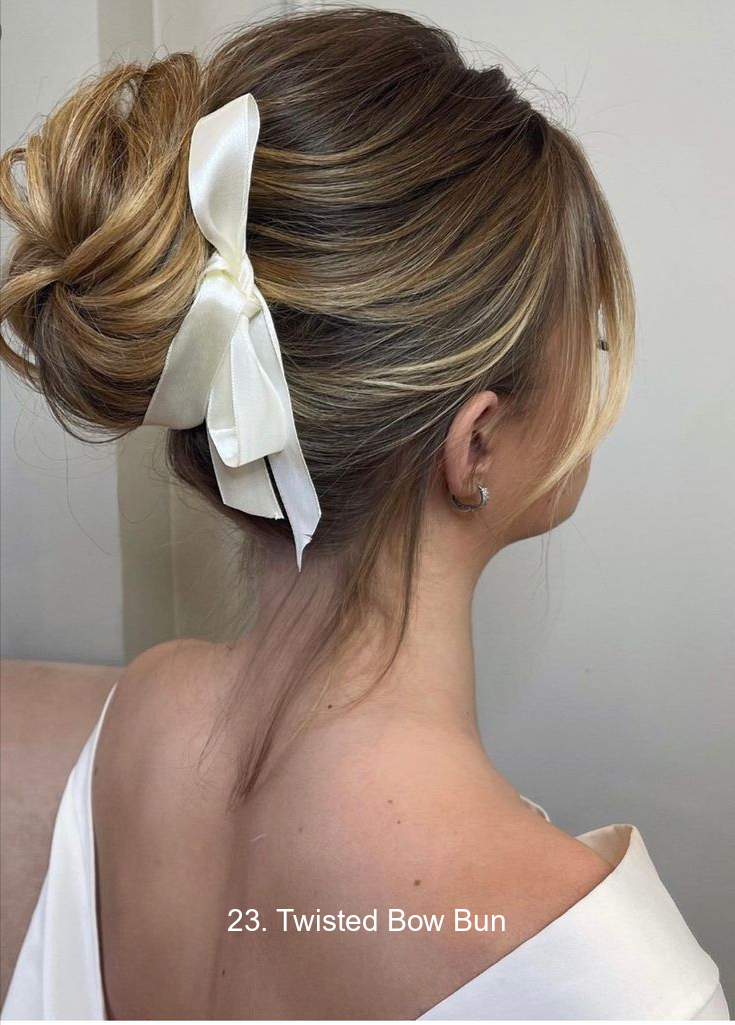 23. Twisted Bow Bun