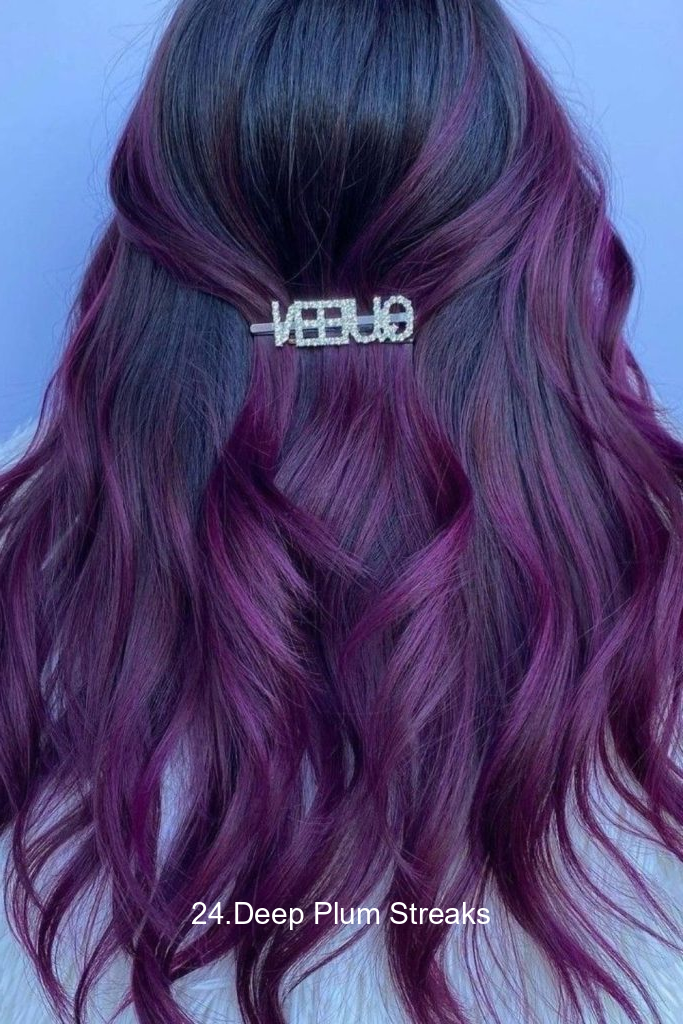 24.Deep Plum Streaks