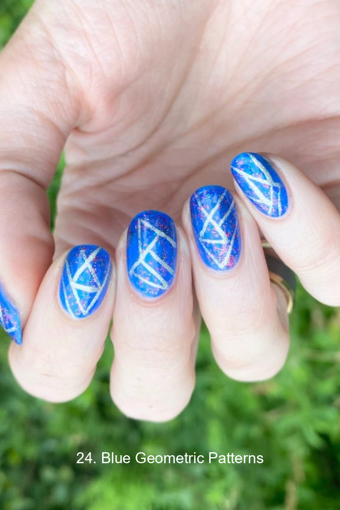 24. Blue Geometric Patterns