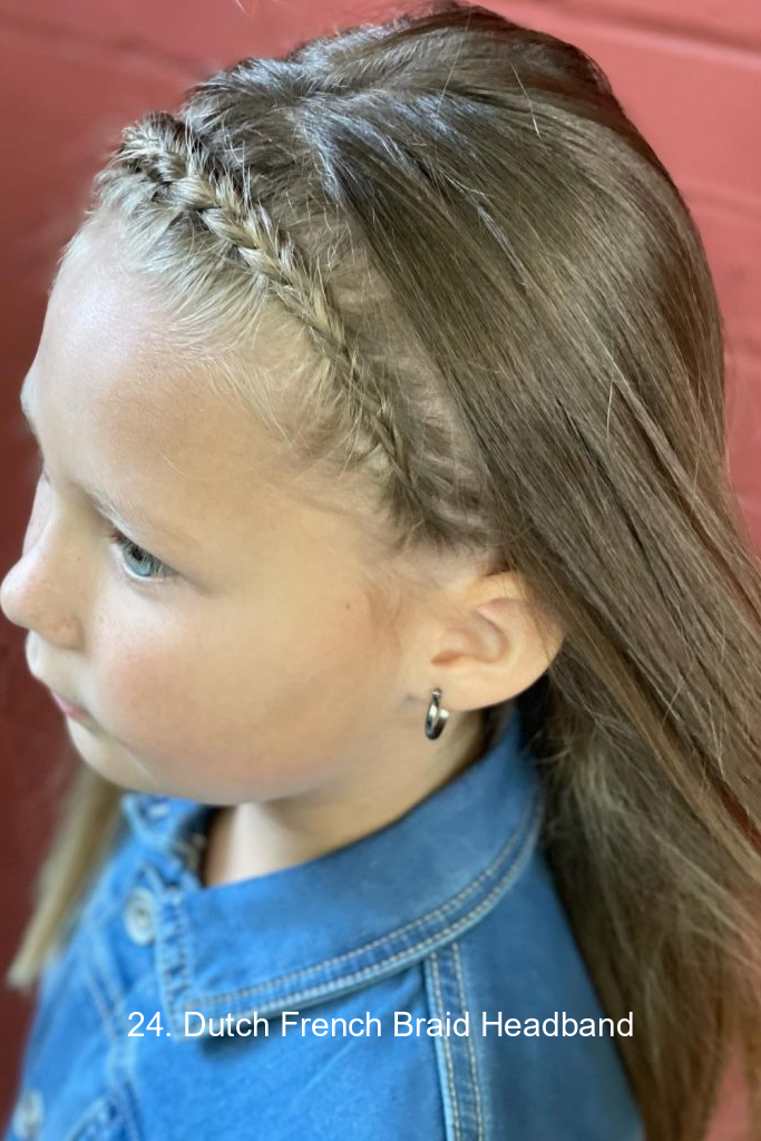 24. Dutch French Braid Headband
