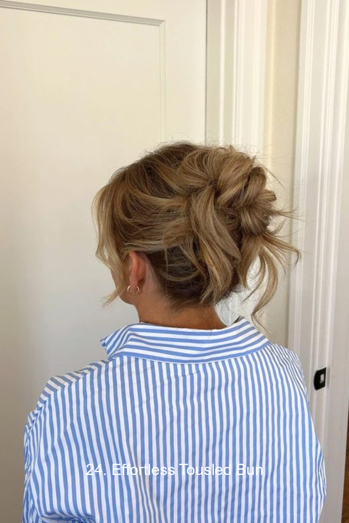24. Effortless Tousled Bun
