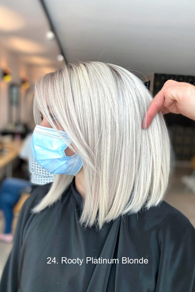 24. Rooty Platinum Blonde
