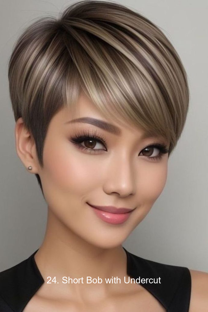 24. Short Bob with Undercut