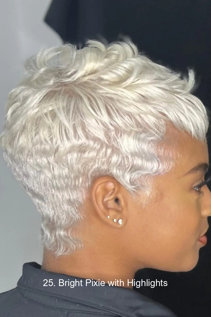 25. Bright Pixie with Highlights