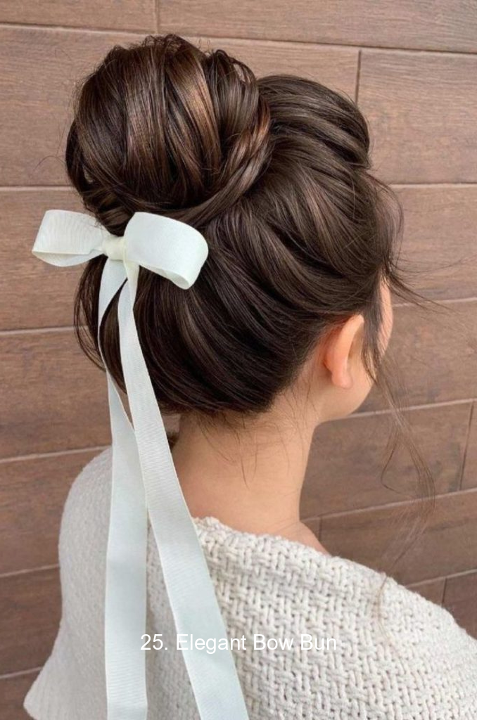25. Elegant Bow Bun