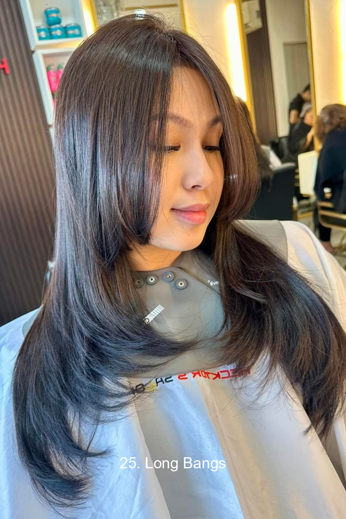 25. Long Bangs