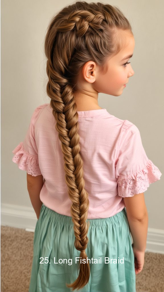 25. Long Fishtail Braid