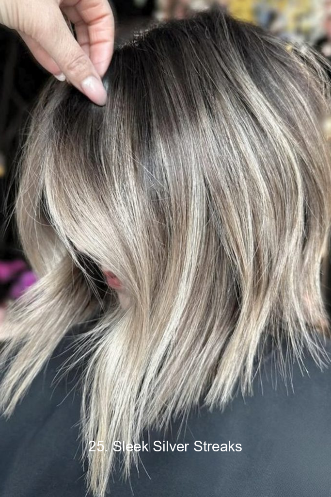 25. Sleek Silver Streaks