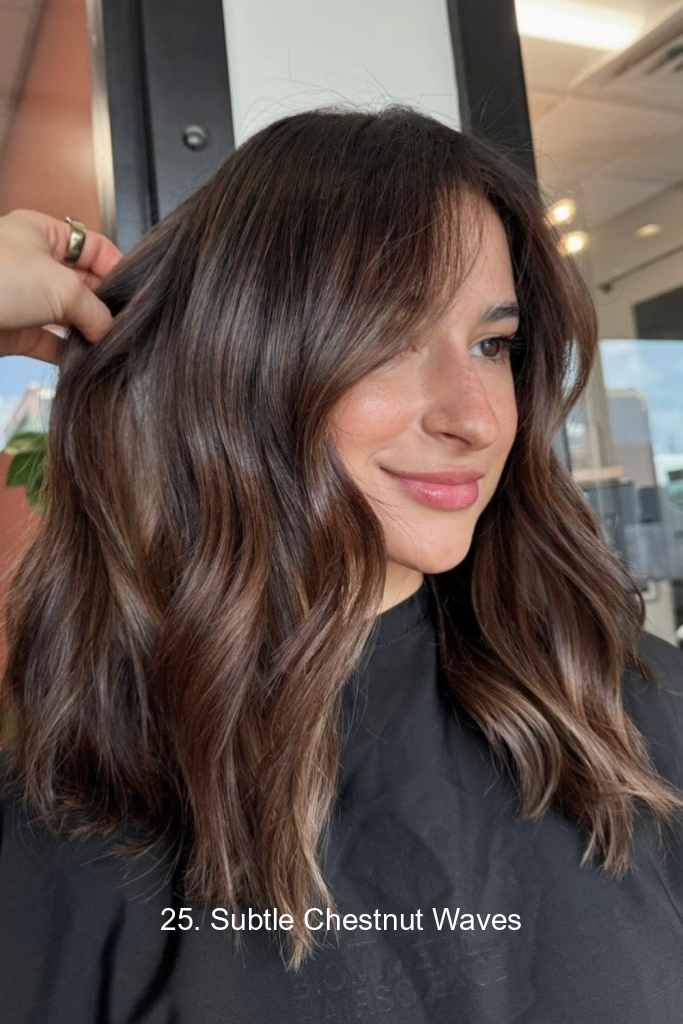 25. Subtle Chestnut Waves
