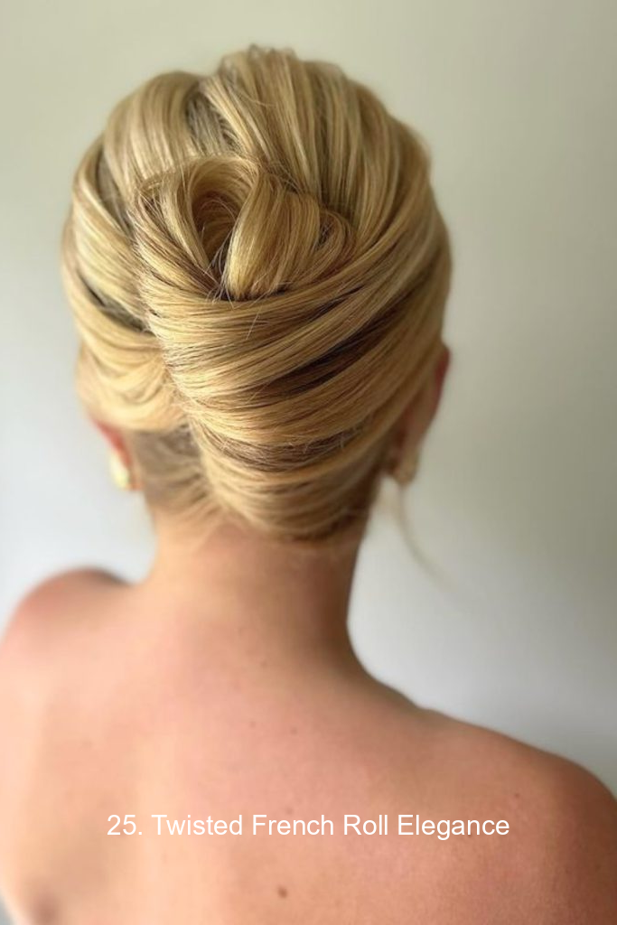 25. Twisted French Roll Elegance