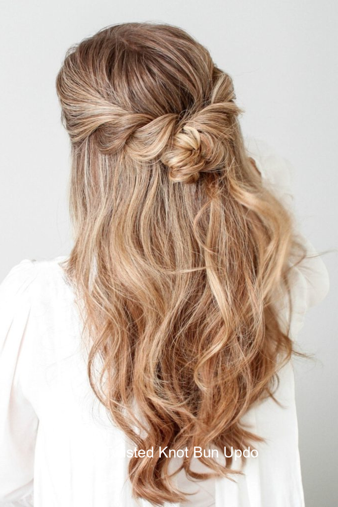 25. Twisted Knot Bun Updo