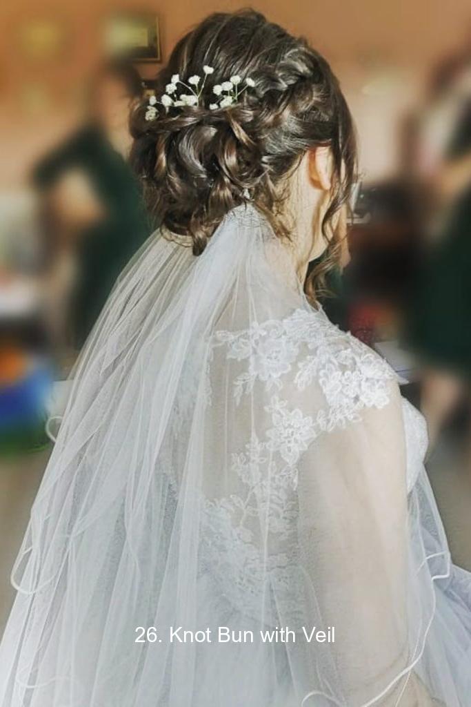 26. Knot Bun with Veil