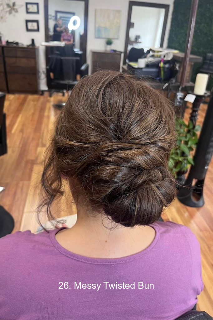 26. Messy Twisted Bun