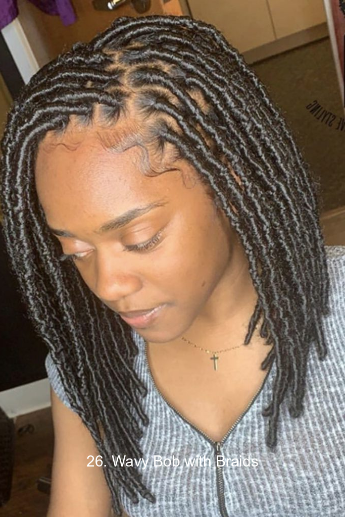 26. Wavy Bob with Braids
