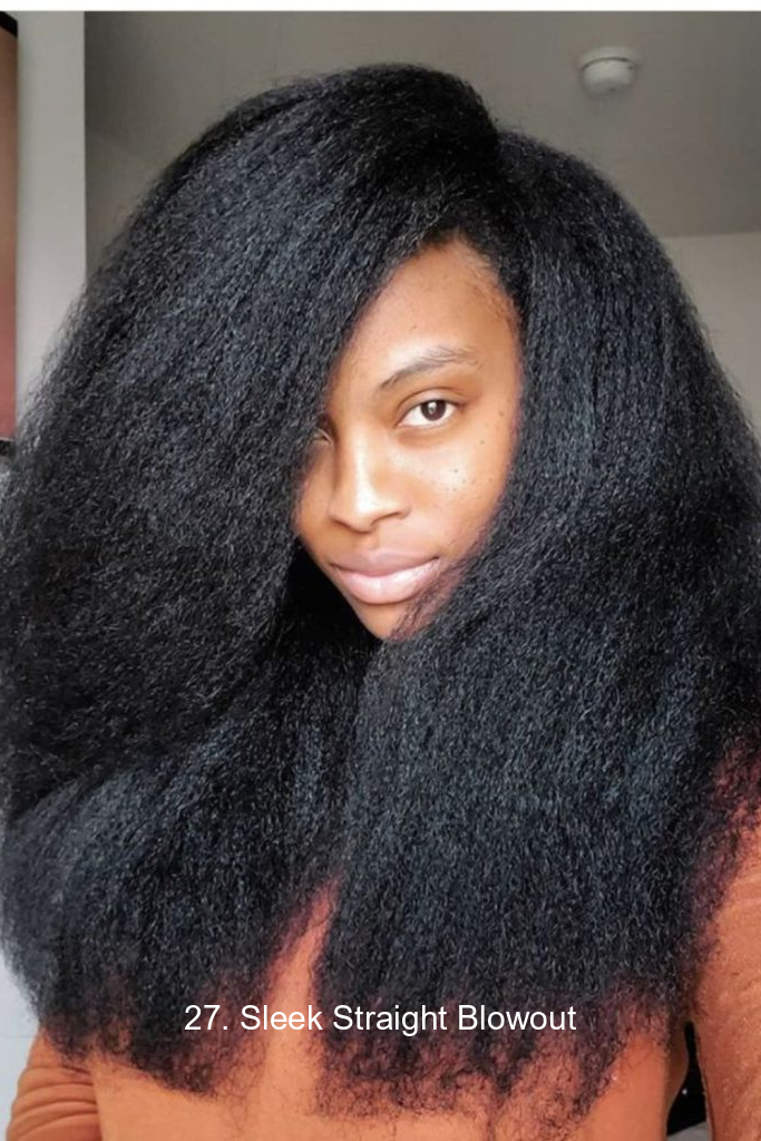 27. Sleek Straight Blowout