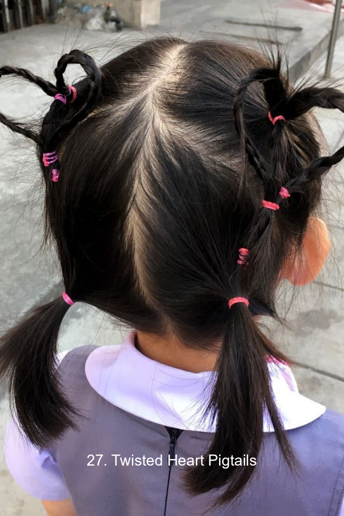 27. Twisted Heart Pigtails