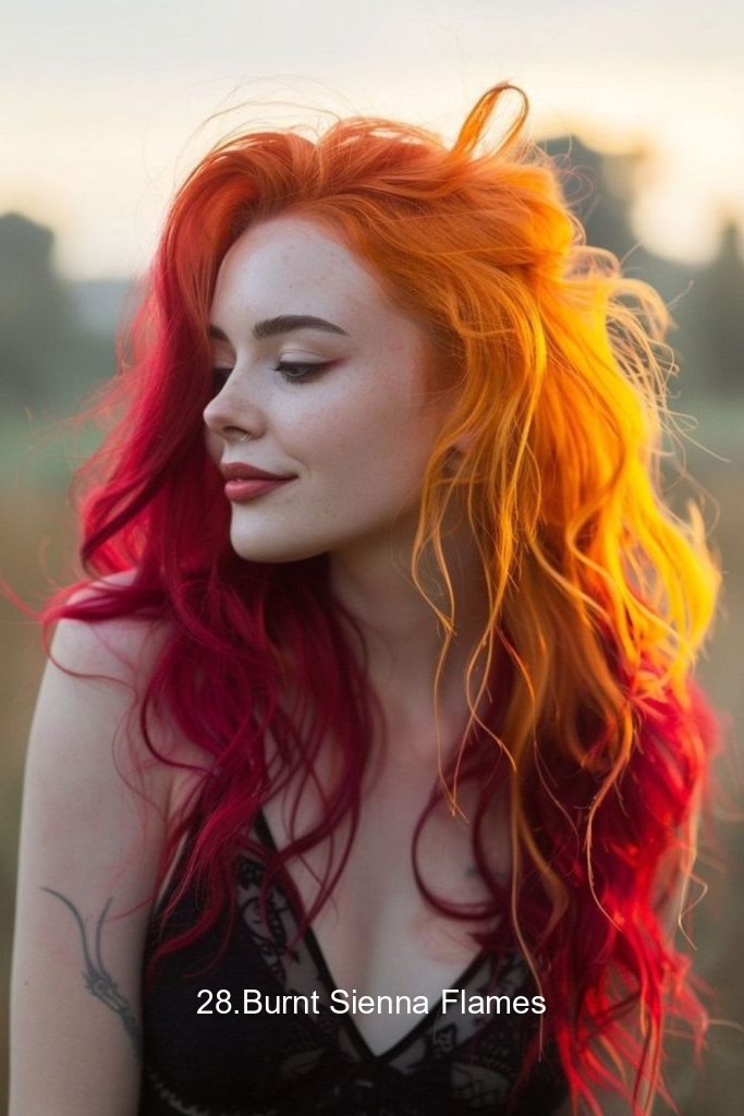 28.Burnt Sienna Flames