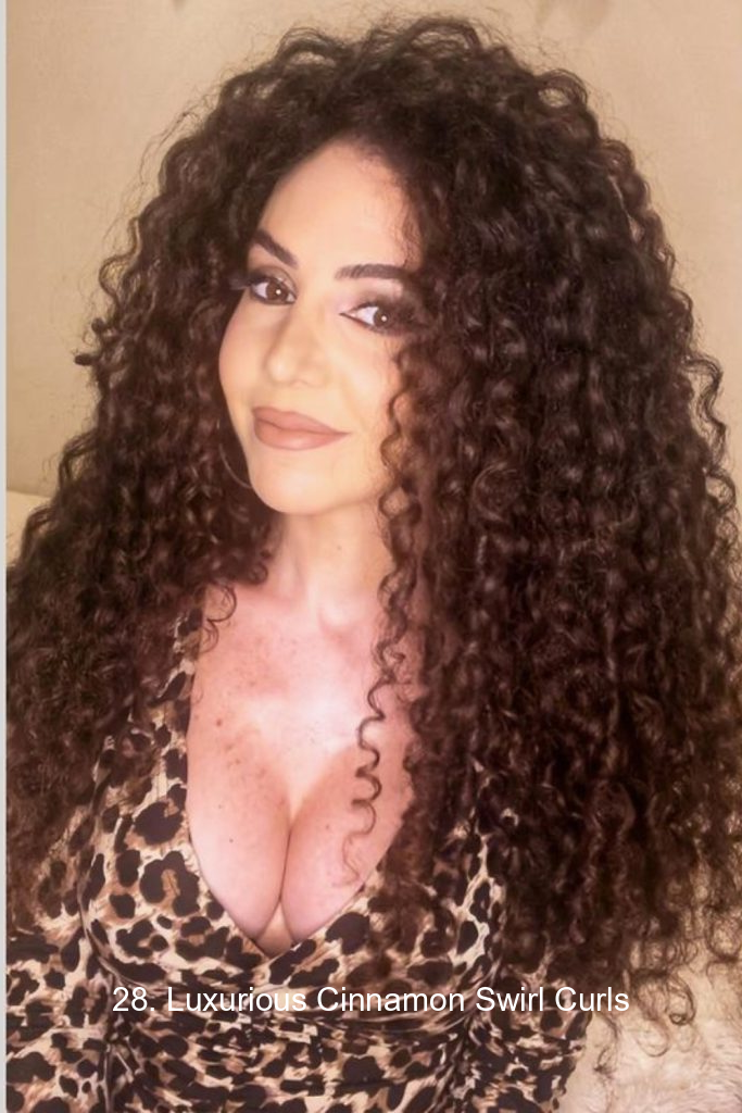 28. Luxurious Cinnamon Swirl Curls